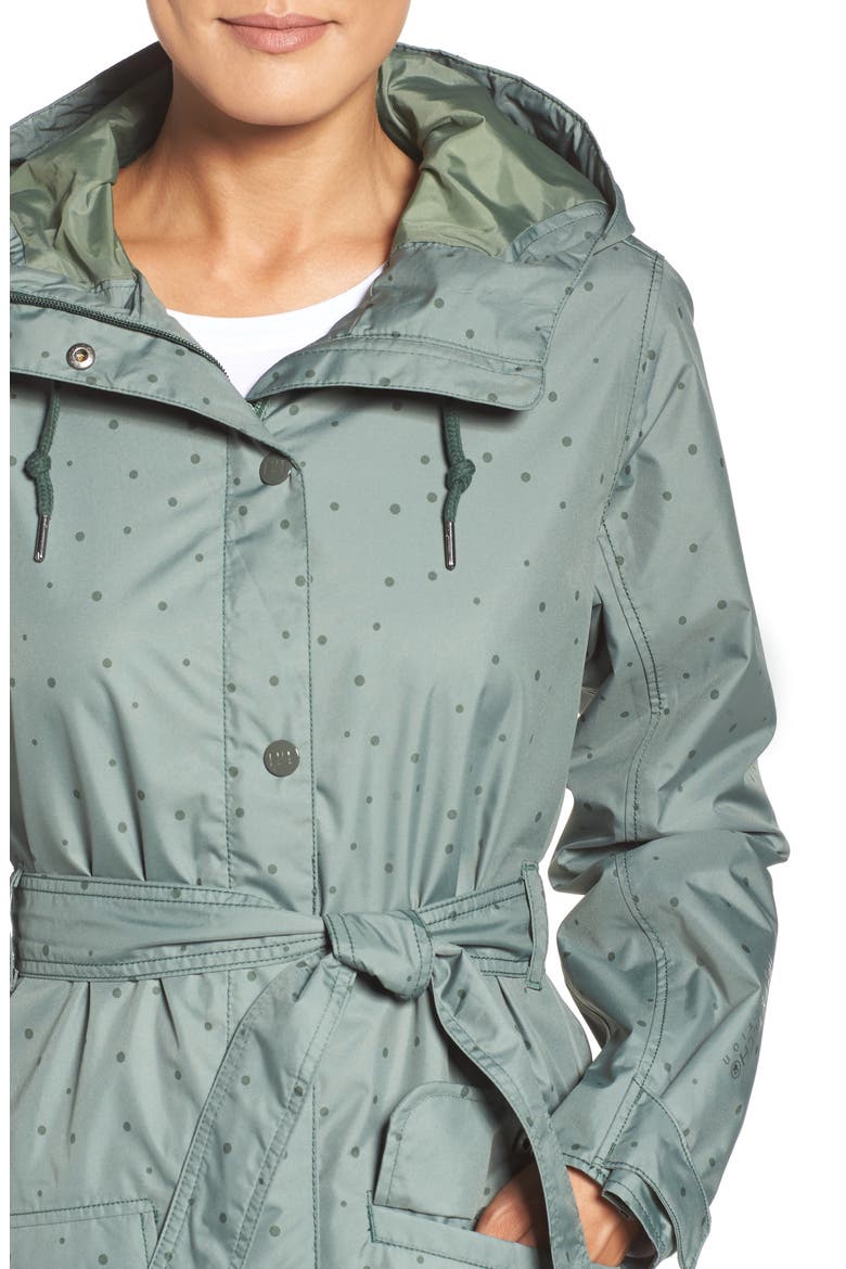 Lyness Rain Jacket, Alternate, color, JUNGLE GREEN IRREGULAR DOTS