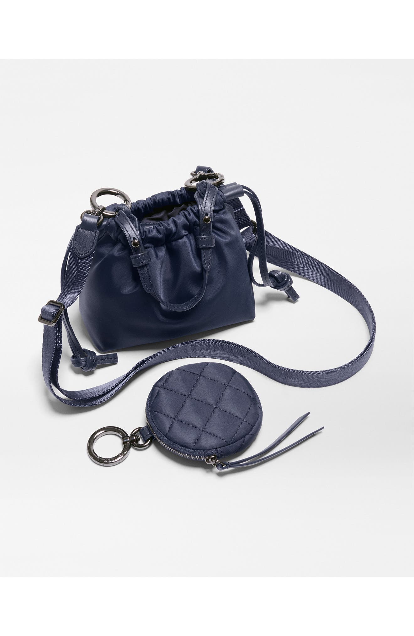 Waverly Bebe Bucket Bag, Alternate, color, NAVY