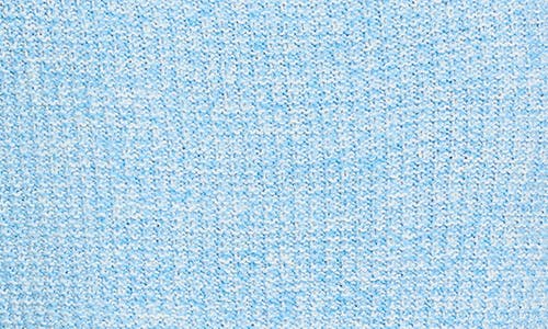 Nic + Zoe Nic+zoe Waffle Stitch Crewneck Sweater In Blue