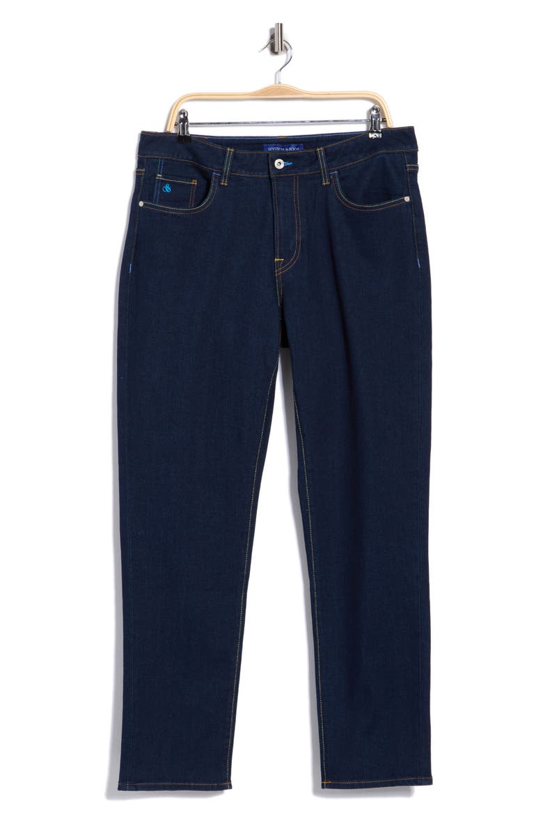 Harleem Straight Fit Stretch Jeans, Main, color, CAMPANULA