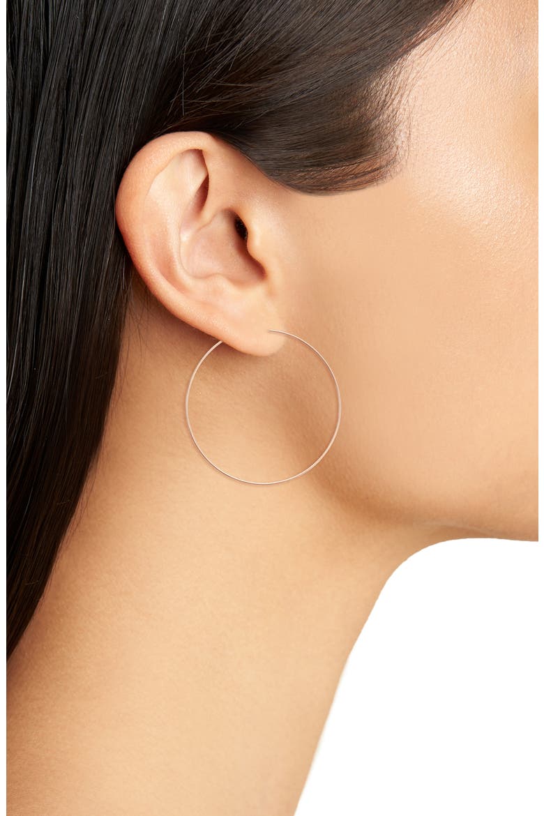 Extra Large Hoop Earrings, Alternate, color, ROSE GOLD