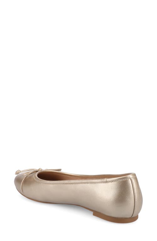 Journee Collection Kaiah Ballet Flat In Champagne