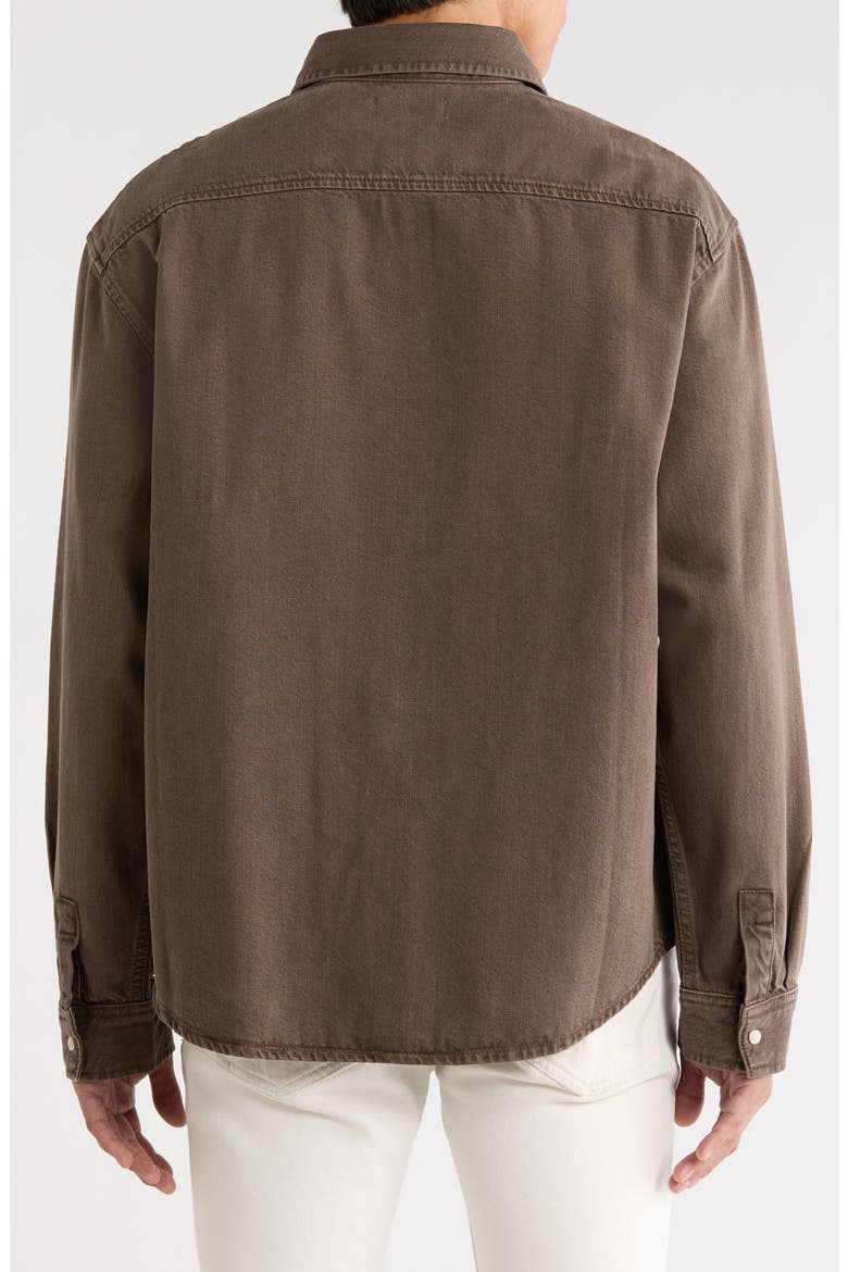 Cotton Overshirt, Alternate, color, BROWNSTONE