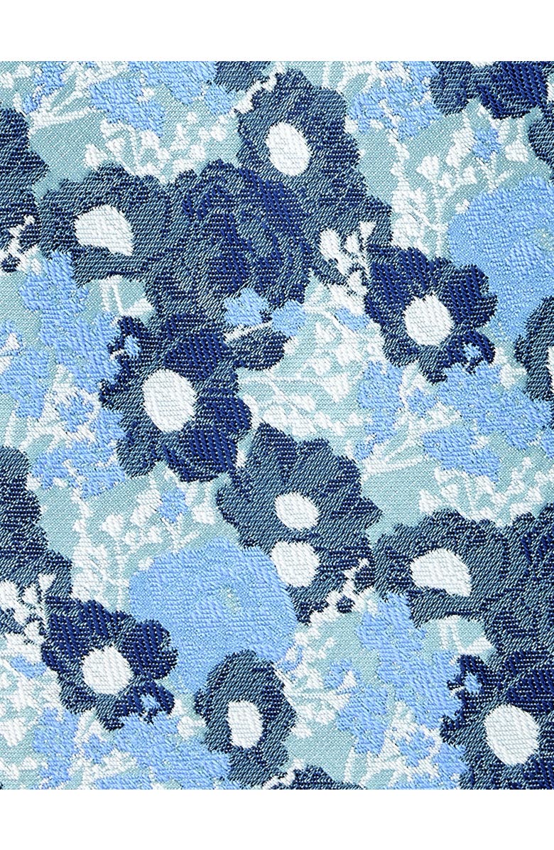 Synrgy by DXL Big & Tall Exploded Floral Tie, Alternate, color, Aqua