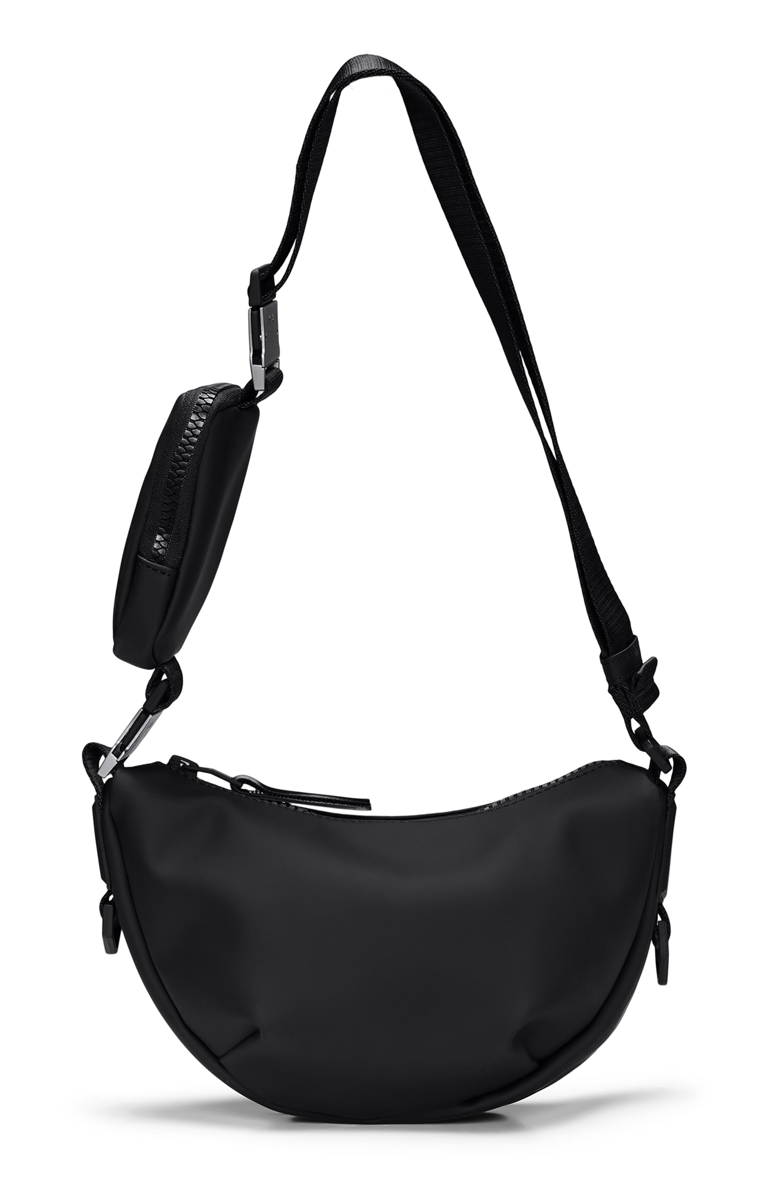 Rains Mini Valera Waterproof Shoulder Bag, Main, color, Black