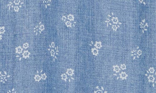 Splendid Puff Sleeve Chambray Button-up Shirt