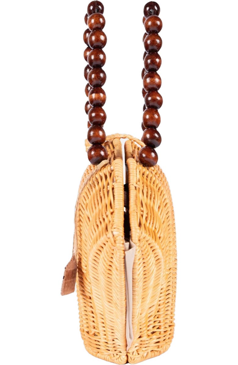 Jelavu Shelly Handwoven Rattan Seashell Bag, Alternate, color, Natural