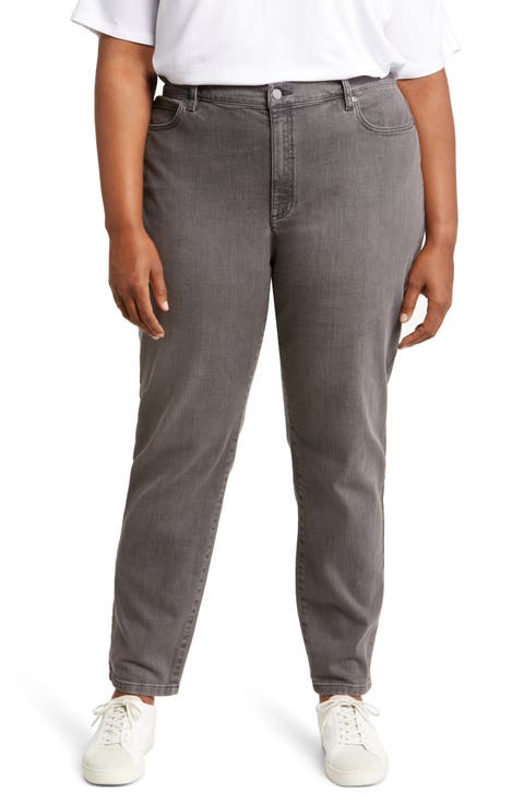 High Waist Slim Fit Jeans (Carbon) (Plus Size)