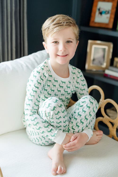 Lila And Hayes Grayson Pajama Pant Set In Green