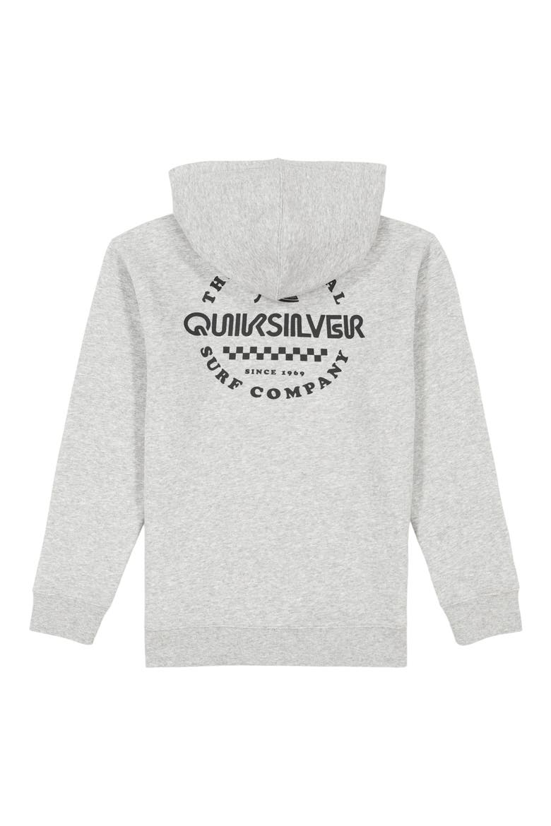 Kids' Logo Graphic Zip Hoodie, Alternate, color, LIGHT GRAY HEATHER