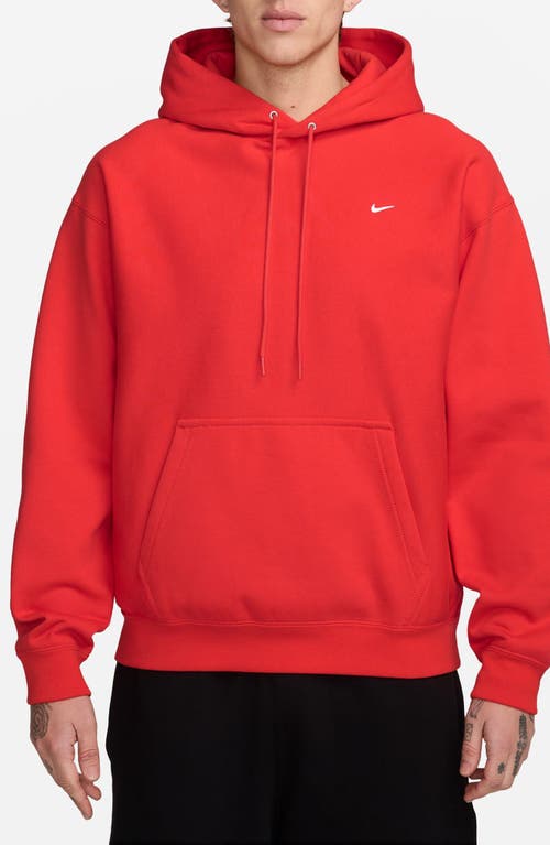Nike Fleece Hoodie In Red