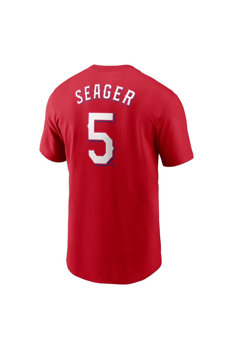 Men's Nike Corey Seager Red Texas Rangers Fuse Name & Number T-Shirt, Alternate, color, Red