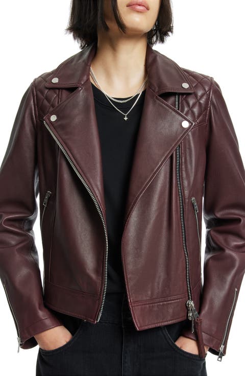 Caden Leather Biker Jacket