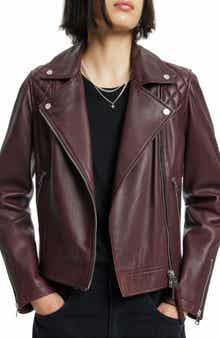 AllSaints Caden Leather Biker Jacket