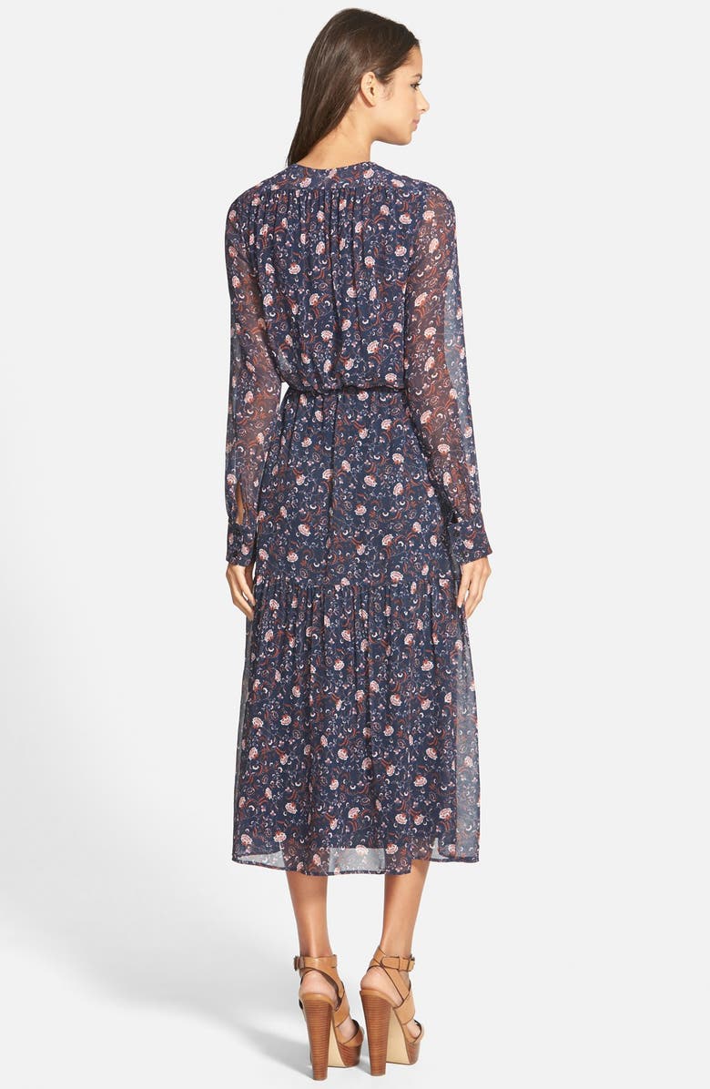 WAYF Keyhole Midi Dress, Alternate, color, 