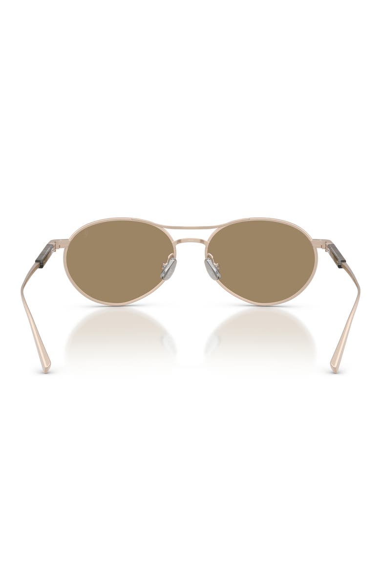 54mm Oval Sunglasses, Alternate, color, ROSE GOLD