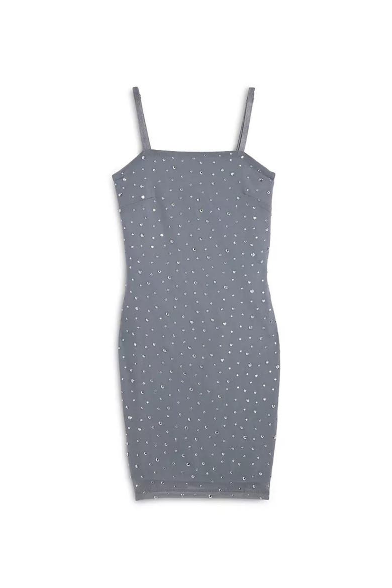Brooke Rhinestone Mesh Dress, Main, color, Silver