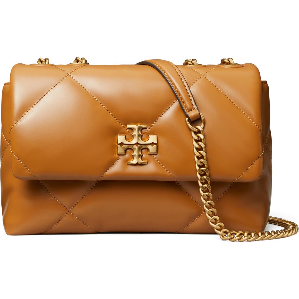 Tory Burch Small Kira Diamond Quilted Convertible Leather Shoulder Bag
