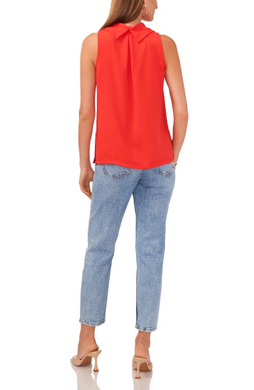 Vince Camuto Cowl Neck Sleeveless Blouse In Multi