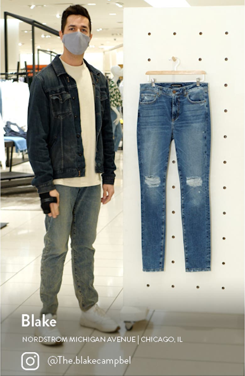 Greyson Ripped Skinny Fit Jeans, sales video thumbnail