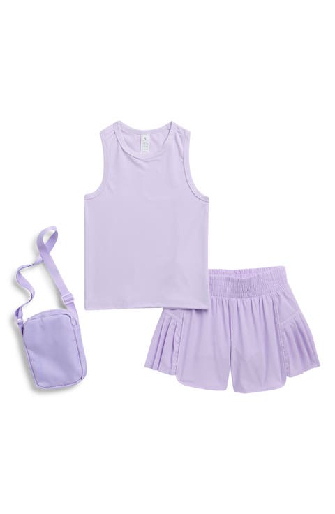 Kids' Lunatek Around Town Tank, Shorts & Crossbody Bag Set (Big Kid)