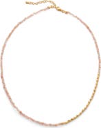 Monica Vinader Mini Nugget Stone Beaded Necklace