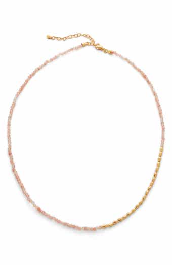 Monica Vinader Mini Nugget Stone Beaded Necklace