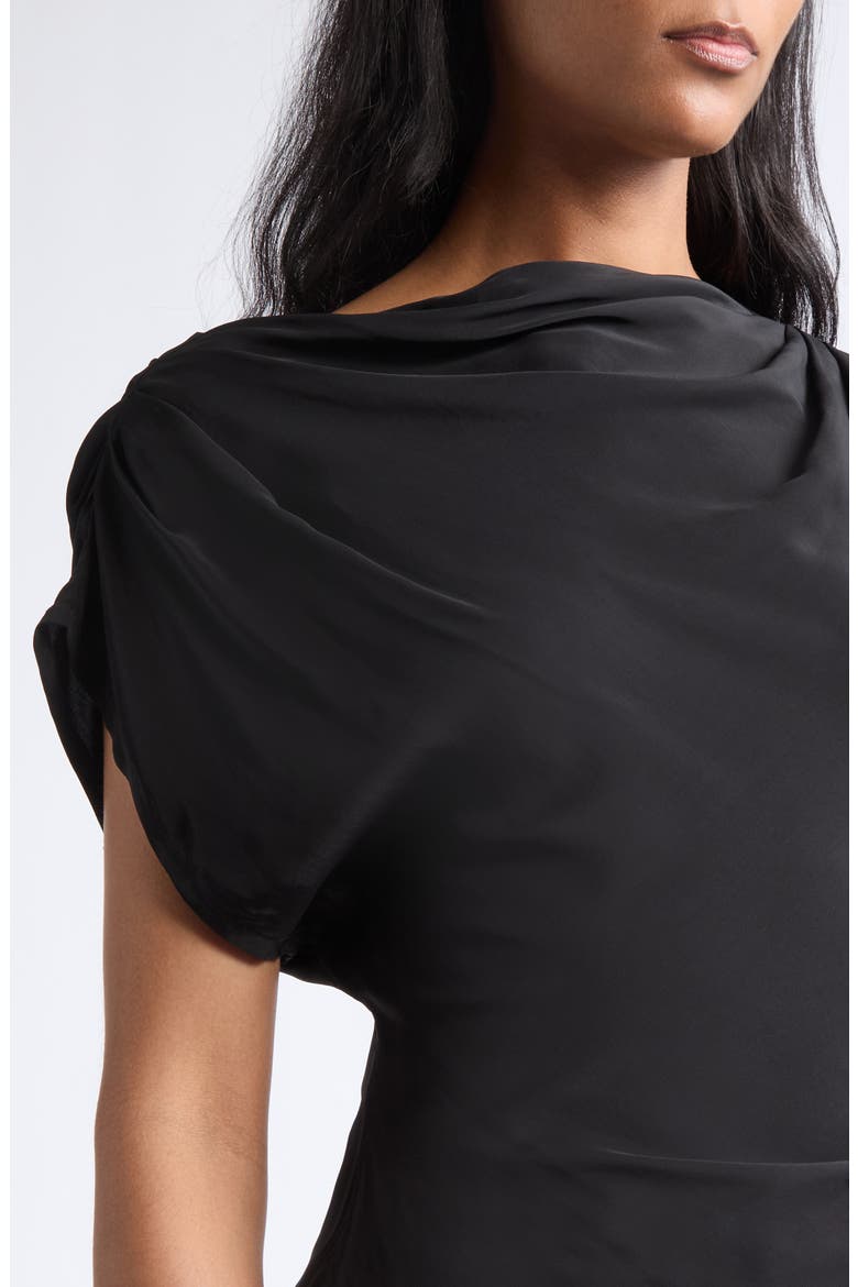 Yvonne Pleat Top, Alternate, color, BLACK