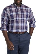 Oak Hill by DXL Big & Tall Large Plaid Sport Shirt
