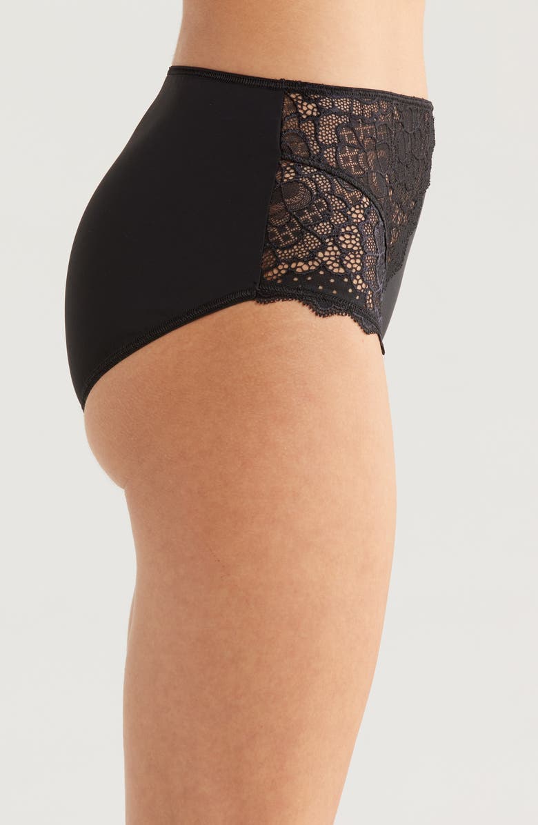 Simone Perele Caresse Retro Briefs, Alternate, color, Black