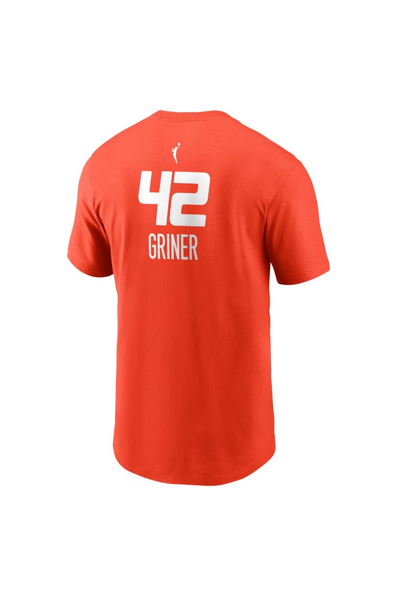 Men's Nike Brittney Griner Orange Connecticut Sun Explorer Edition Name & Number T-Shirt, Alternate, color, Orange