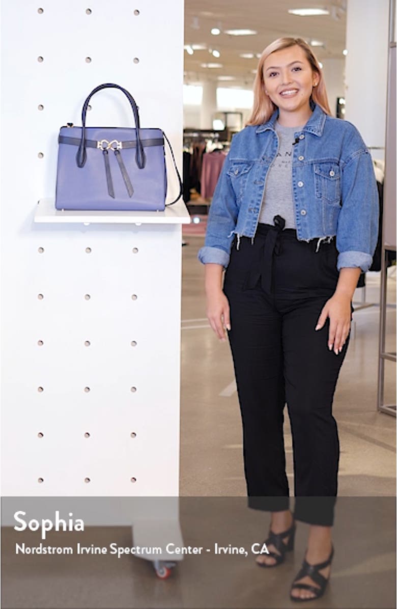 large toujours leather satchel, sales video thumbnail