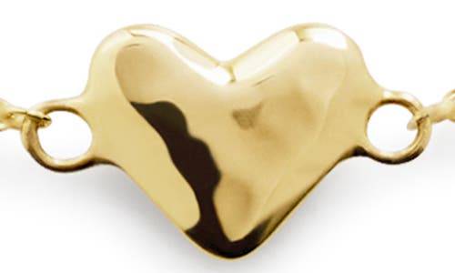 Monica Vinader Gold Mini Heart Chain Bracelet In Gold