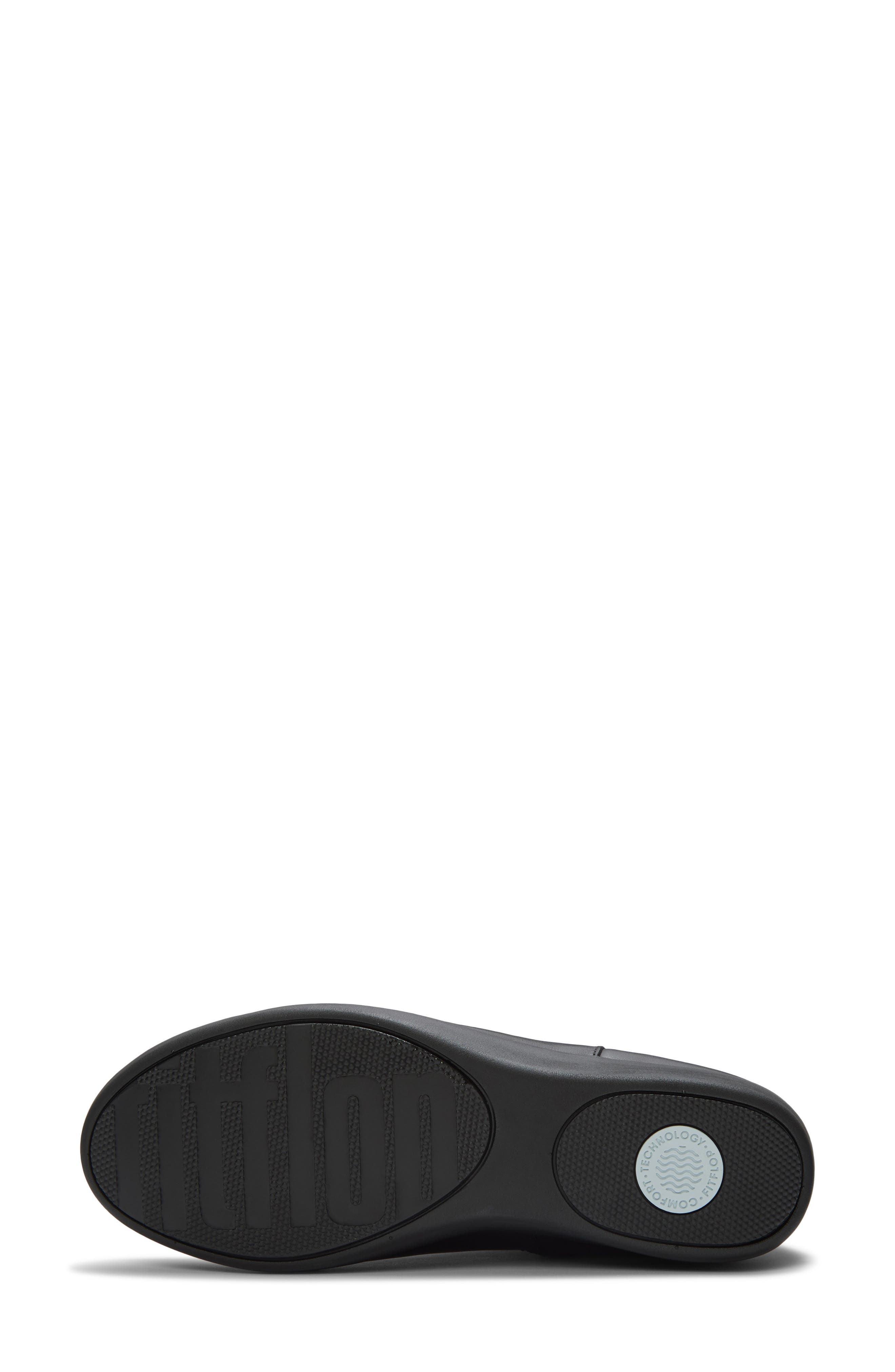 Flowform Leather Bootie, Alternate, color, ALL BLACK