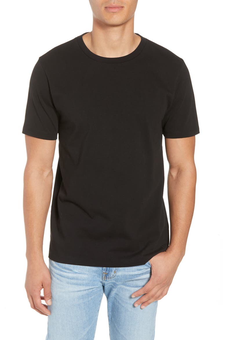 Heavyweight Classic Fit Cotton T-Shirt, Main, color, NOIR