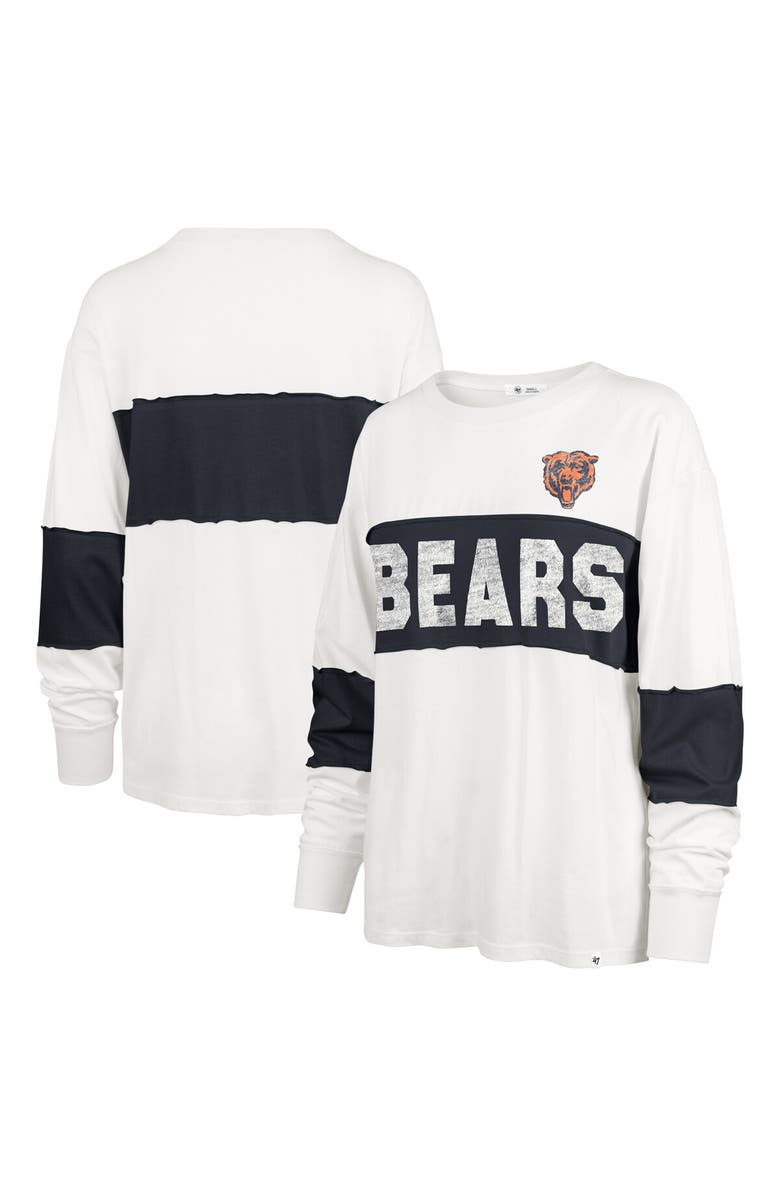'47 Women's '47 Cream Chicago Bears Clubhouse Pride Taylor Long Sleeve T-Shirt, Main, color, 