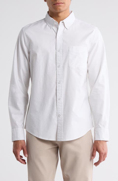 Cotton Oxford Button-Down Shirt