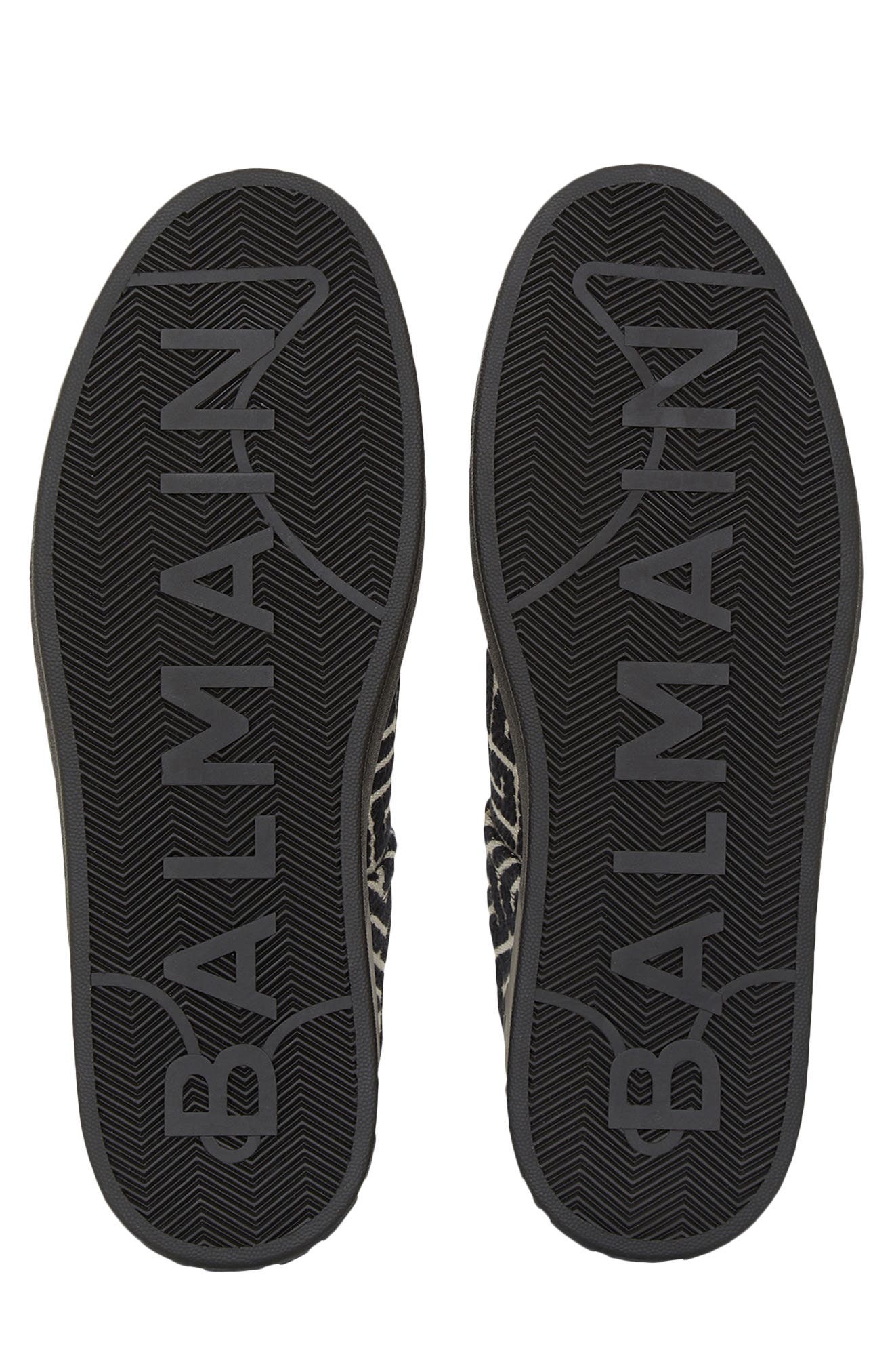 Balmain B Court Monogram Jacquard Low Top Sneaker, Alternate, color, 