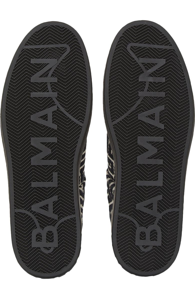 Balmain B Court Monogram Jacquard Low Top Sneaker, Alternate, color,
