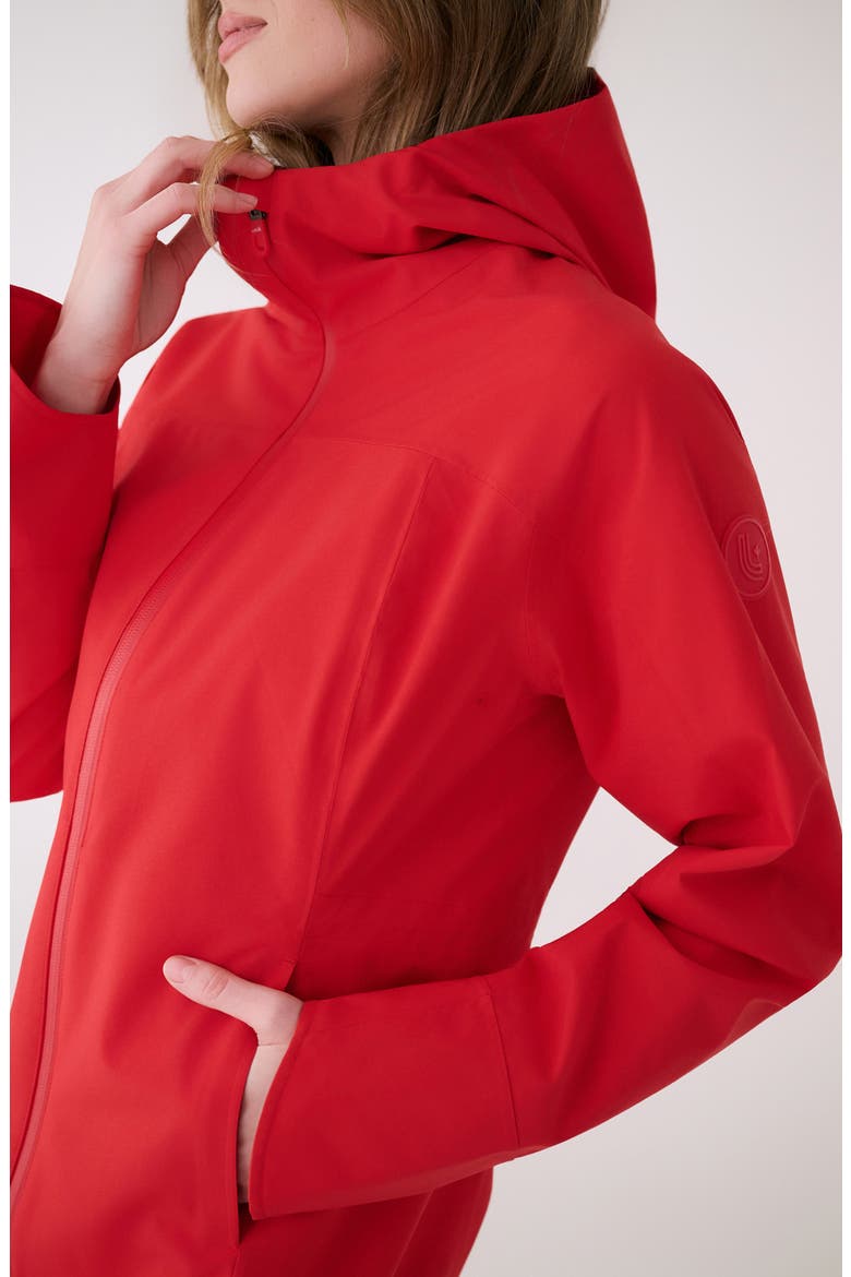 Element Long Windproof Rain Jacket, Alternate, color, POPPY