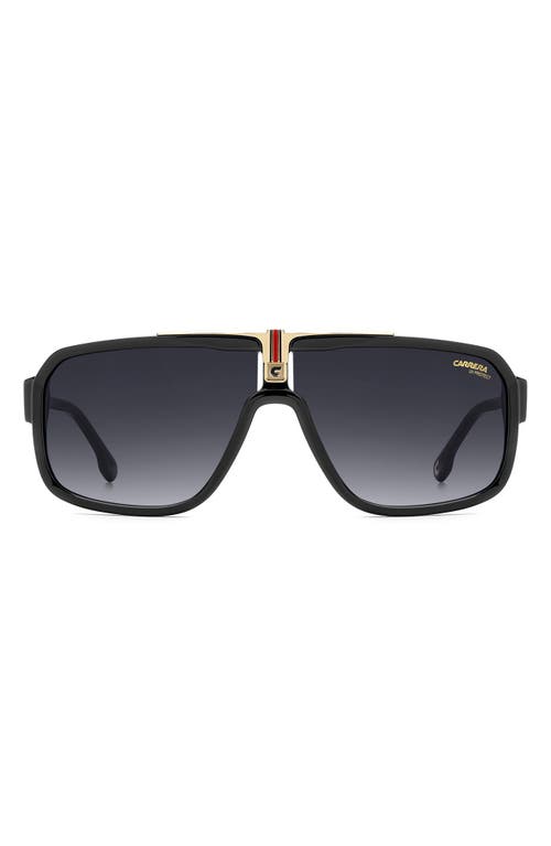 Carrera Eyewear Ca 1091/s 65mm Oversize Shield Sunglasses In Black