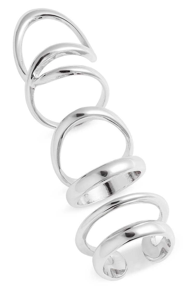 Open Edit Set of 3 Bold Double Band Rings, Main, color,
