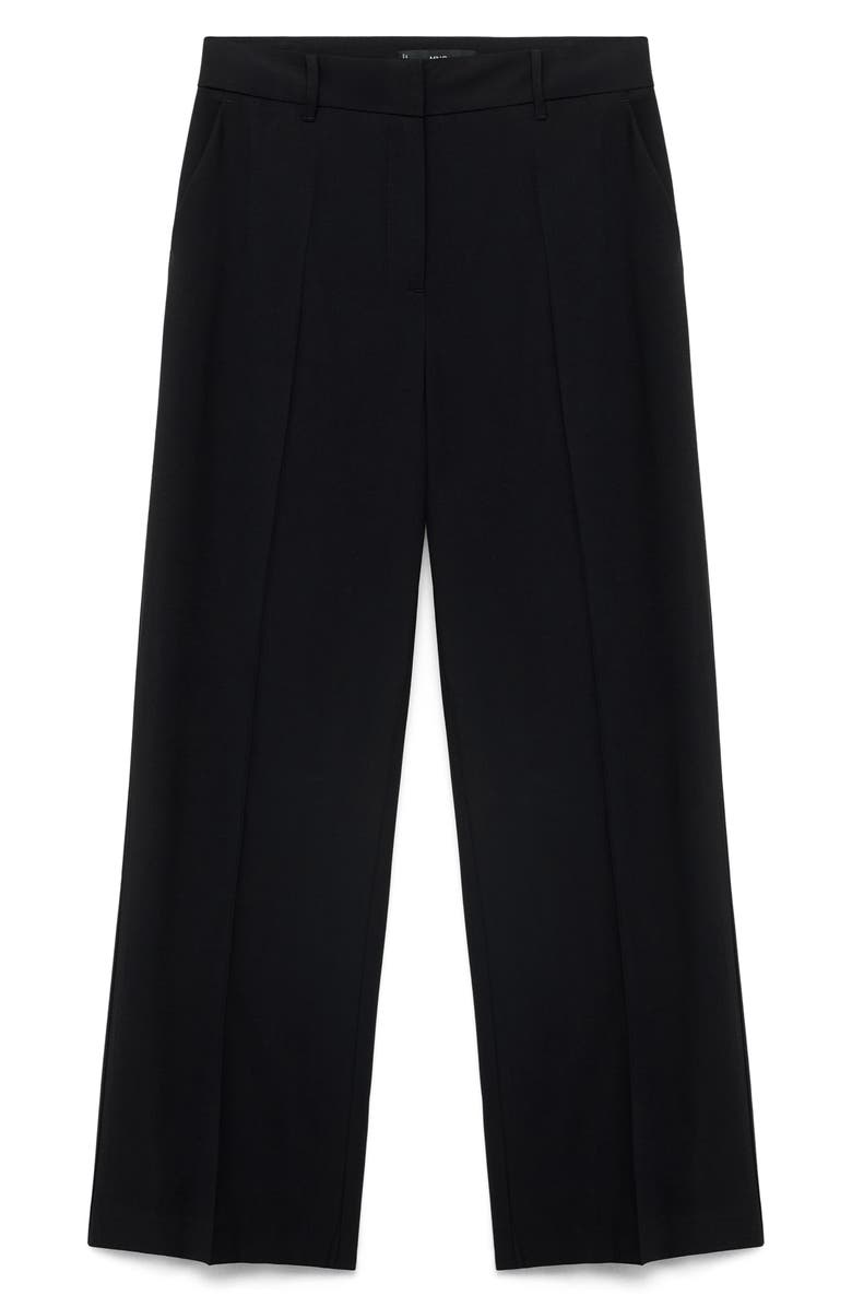 MANGO Carlos Wide Leg Pants, Alternate, color, Black