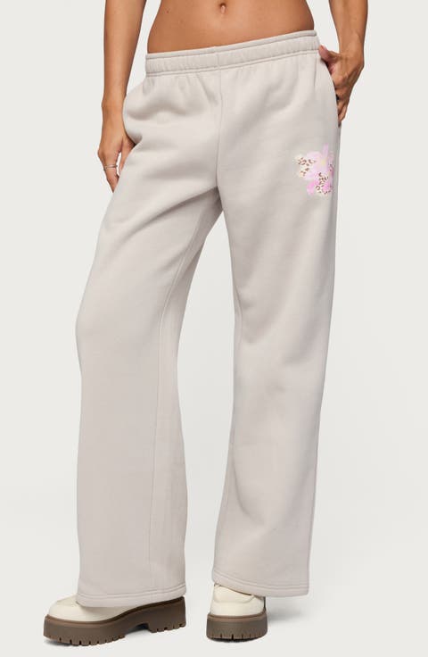 Wild Petal Wide Leg Sweatpants