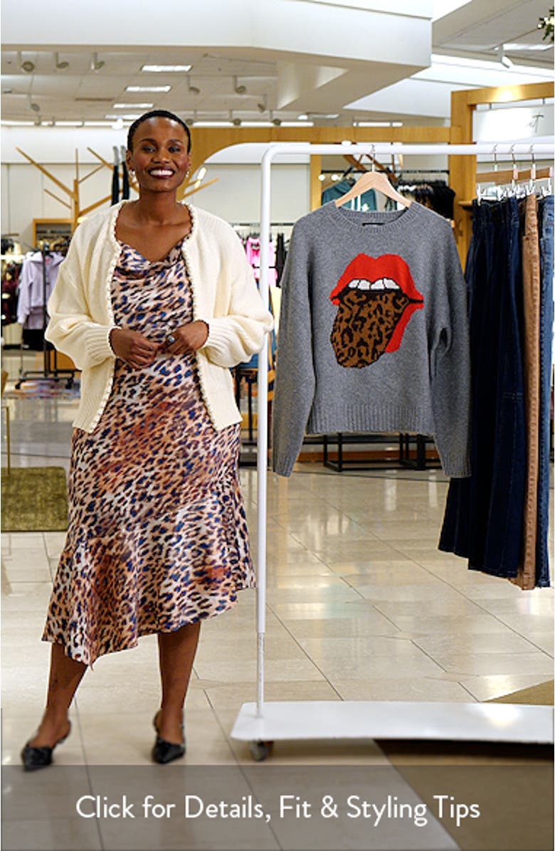 Cloud Soft Rolling Stones Hot Lips Intarsia Sweater, sales video thumbnail