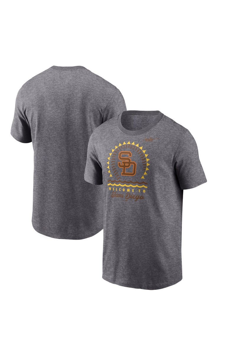 Nike Men's Nike Gray San Diego Padres Sun Hometown T-Shirt, Main, color, Gray