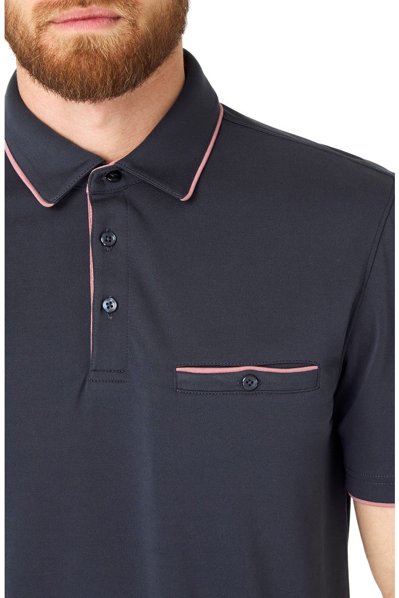 Tidal Wave Pocket Polo, Alternate, color, CHARCOAL