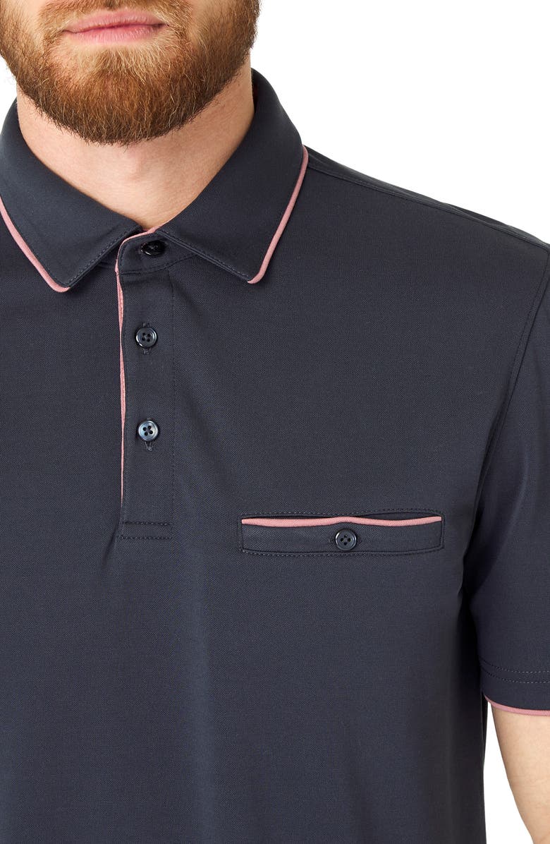 7 Diamonds Tidal Wave Pocket Polo, Alternate, color,