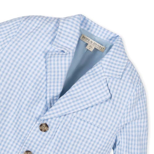 HOPE & HENRY HOPE & HENRY BABY BOYS' ORGANIC SEERSUCKER SUIT JACKET, INFANT 