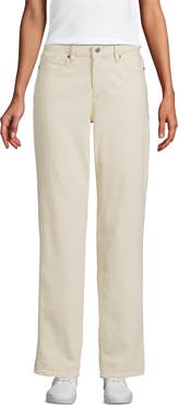 Lands' End Soft Denim Mid Rise Boyfriend Jeans